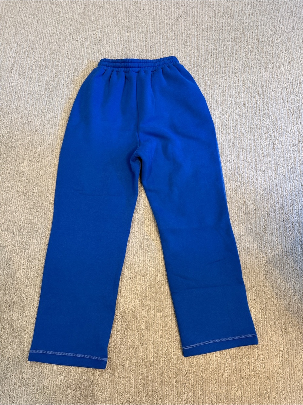 Aelfric Eden Royal Blue Fleece Wide Leg Sweatpants - Picture 4 of 4